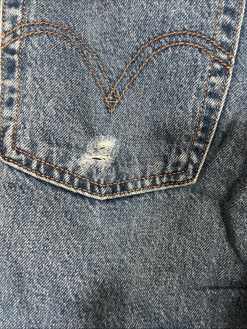 Levi's Ribcage Straight Ankle Distressed Jeans Size 30 - Picture 4 of 10